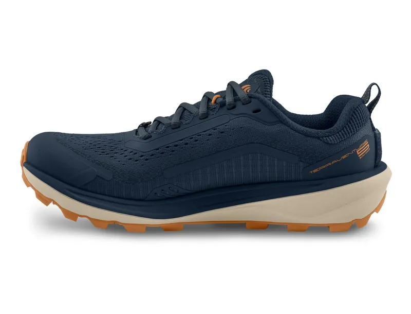 Topo Athletic Terraventure 5 Men's Trail Running Shoe in Navy/Orange-3