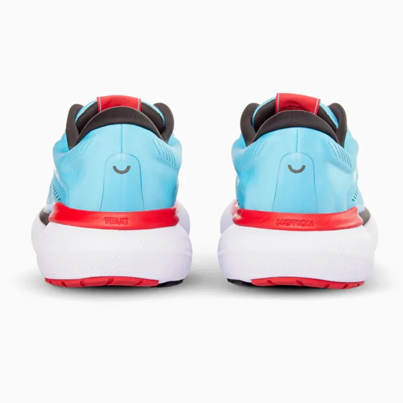 True Motion U-TECH Aion 3 Men's Road Running Shoe in Aquarius/Black/Racing Red-3