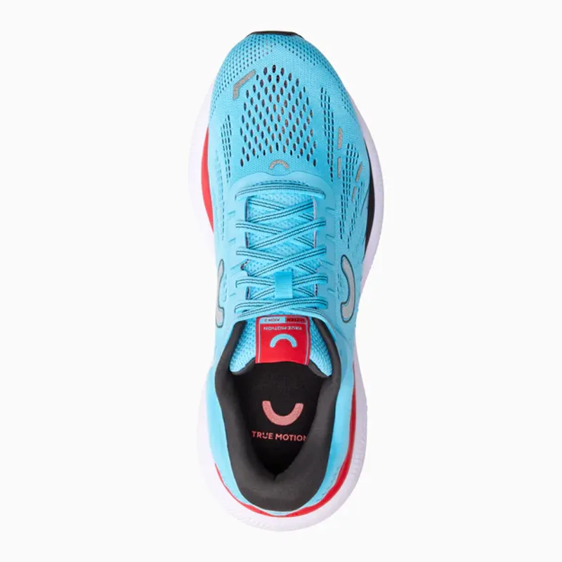 True Motion U-TECH Aion 3 Men's Road Running Shoe in Aquarius/Black/Racing Red-4
