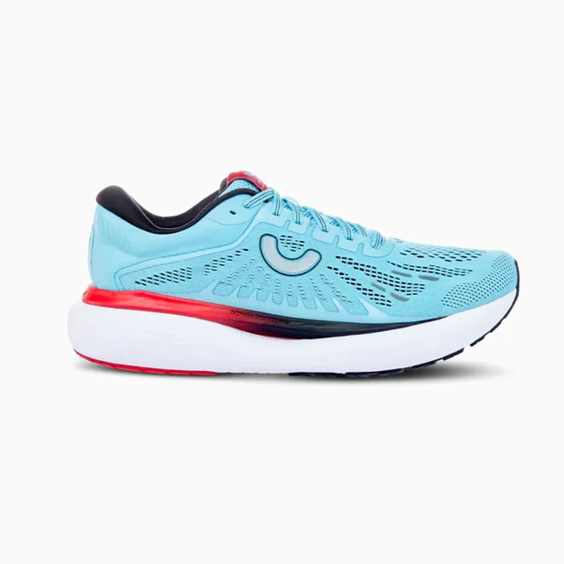 True Motion U-TECH Aion 3 Men's Road Running Shoe in Aquarius/Black/Racing Red