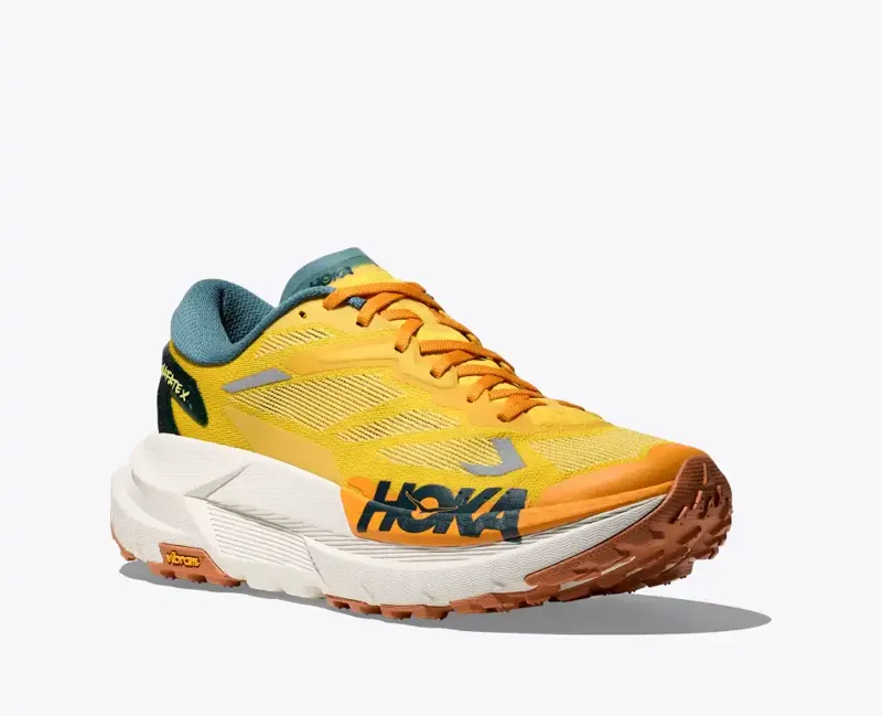 HOKA Mafate X Trail Running Shoe in Zest/Mountain Fog-5