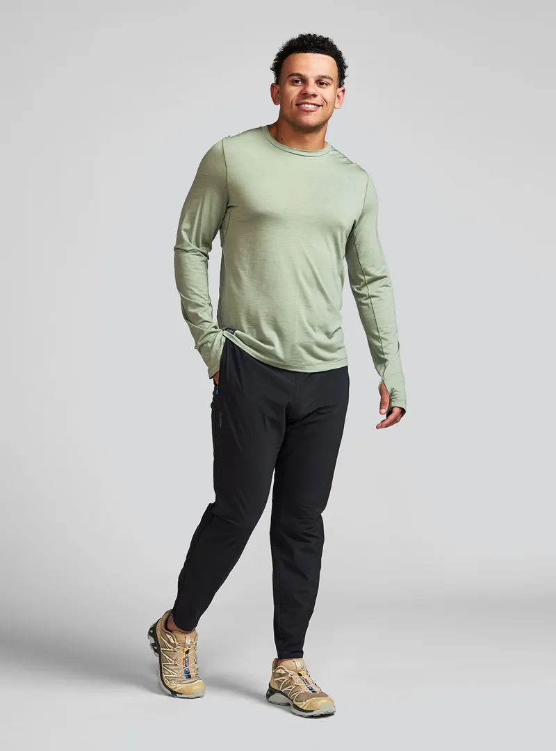 Janji Repeat Merino Long Sleeve Men's Base-Layer in Sage-1