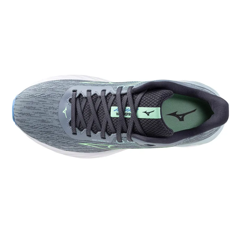 Mizuno Wave Inspire 21 Men's Road Running Shoe in Tradewinds/Neo Mint/Frontier Blue -3