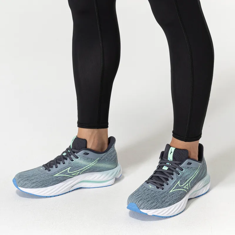 Mizuno Wave Inspire 21 Men's Road Running Shoe in Tradewinds/Neo Mint/Frontier Blue -7