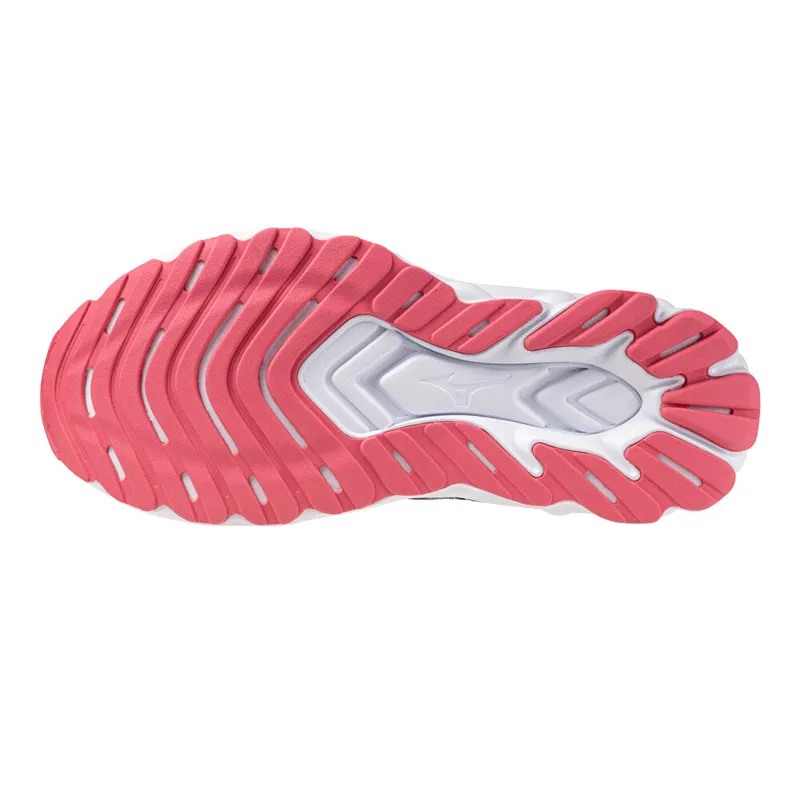 Mizuno Wave Skyrise 6 Women's Road Running Shoe in Black/Camellia Rose-1