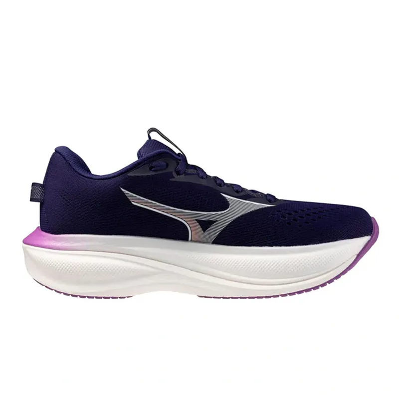 Mizuno Wave Rider 30 Women's Road Running Shoe in Rhodonite/White/Firecracker
