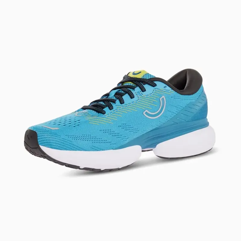 True Motion U-TECH Nevos 3 Men's Road Running Shoe in Dresden Blue/Mykonos Blue/Blazing Yellow-6