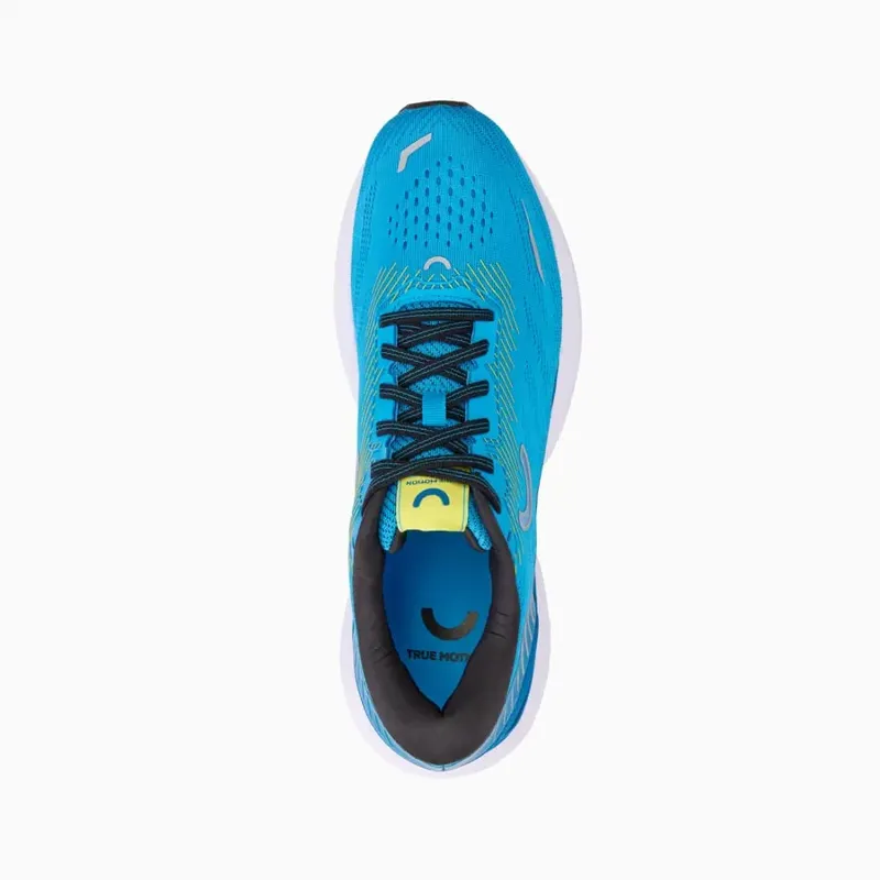 True Motion U-TECH Nevos 3 Men's Road Running Shoe in Dresden Blue/Mykonos Blue/Blazing Yellow-4