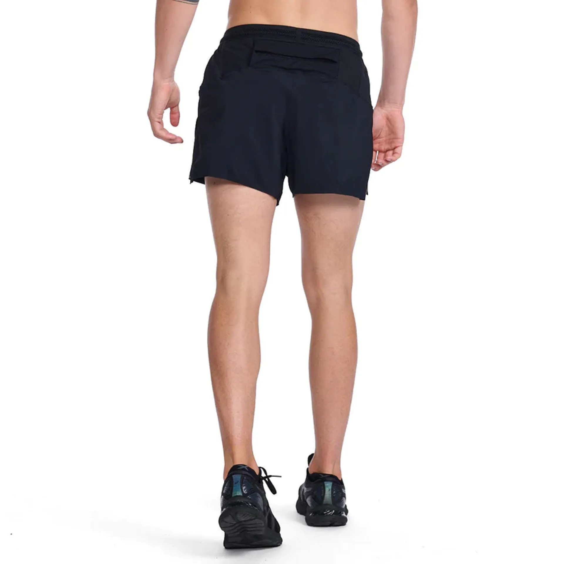2XU Light Speed Stash 5-inch Men's Running Short in Black/Black Reflective