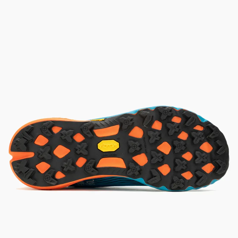 Merrell Agility Peak 5 Women's Trail Running Shoe in Tahoe/Tangerine-1