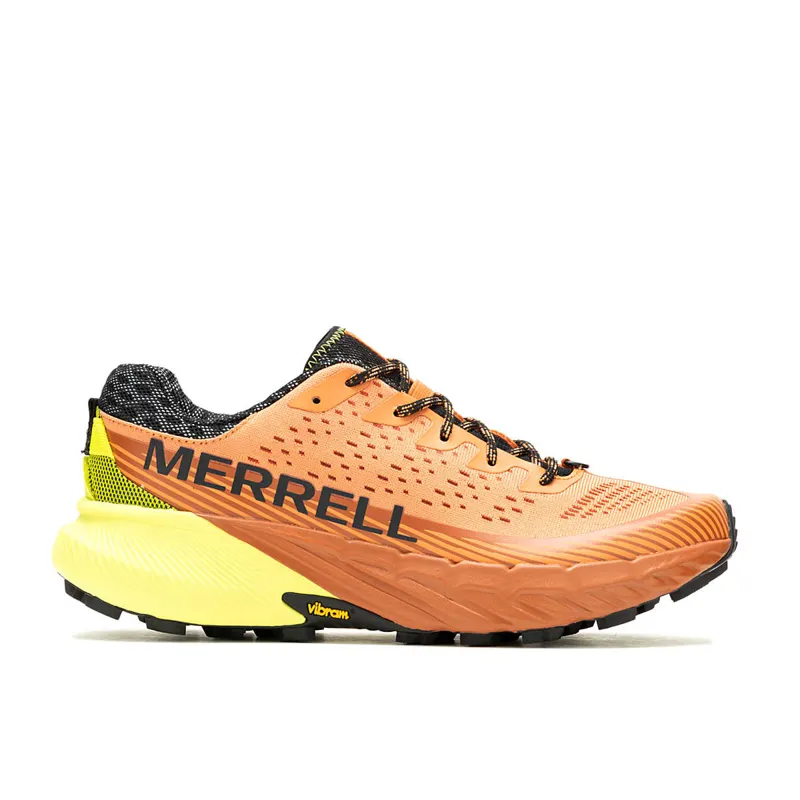 Merrell Agility Peak 5 Men's Trail Running Shoe in Melon/Clay