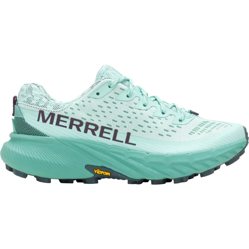 Merrell Agility Peak 5 Women's Trail Running Shoe in Frost Blue