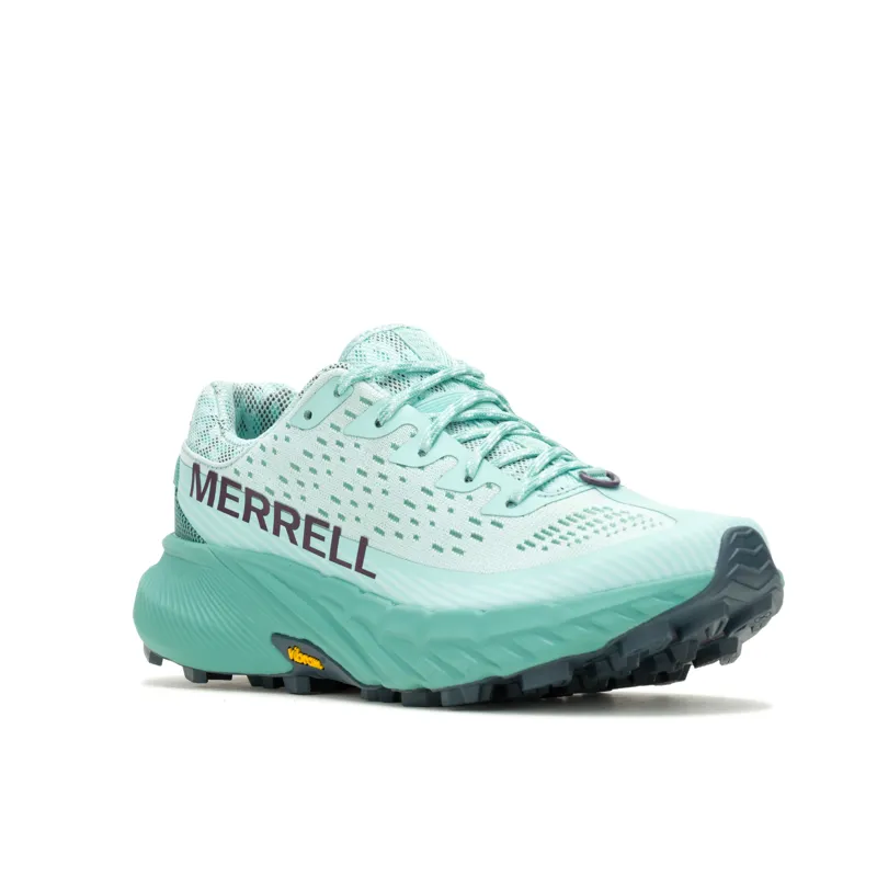 Merrell Agility Peak 5 Women's Trail Running Shoe in Frost Blue-4