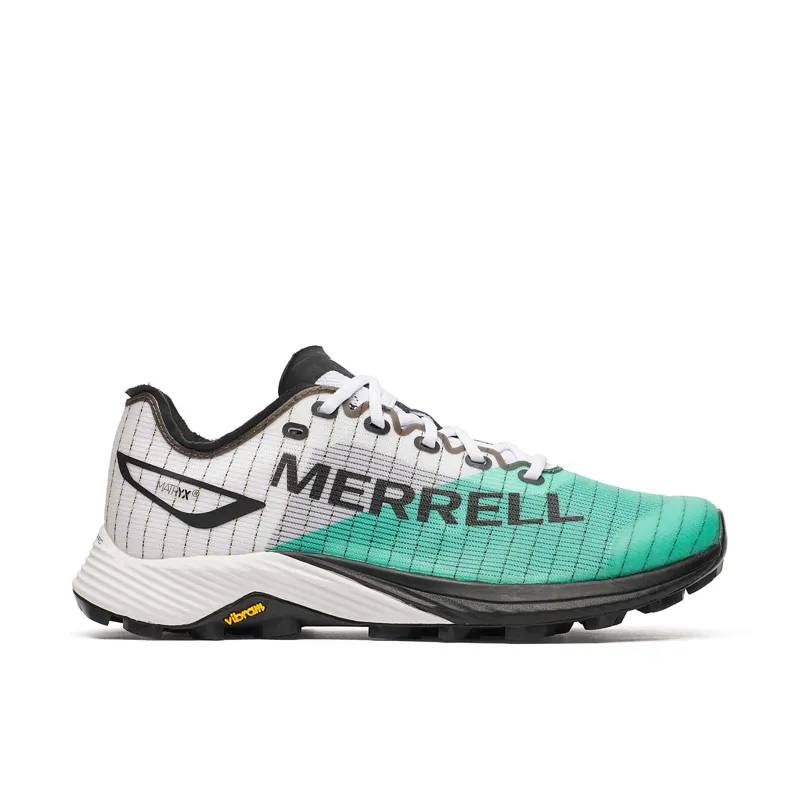 Merrell MTL Long Sky 2 Matryx Women's Trail/Mountain Running Shoe in White/Turquoise 
