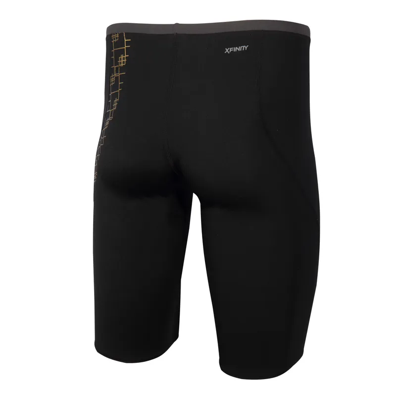 Zone3 Iconic Swim Jammers in Black/Gold-1