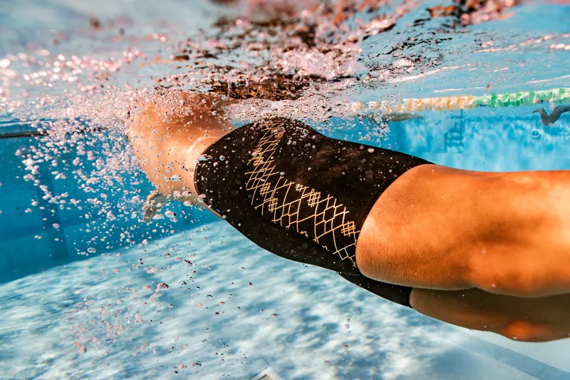 Zone3 Iconic Swim Jammers in Black/Gold-2