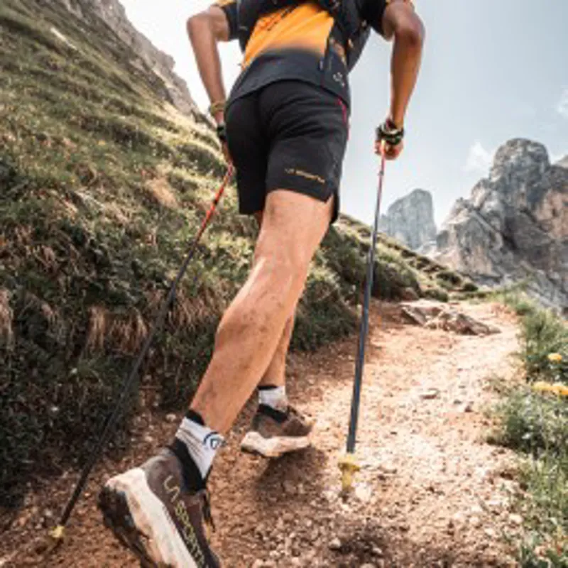 La Sportiva Prodigio Pro Men's Trail Running Shoe in Black/Yellow-6