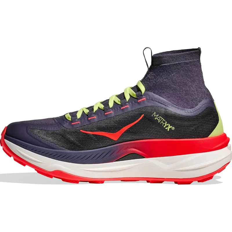 HOKA Tecton X 3 Men's Trail Running Shoe in Squid Ink/Neon Flame-1