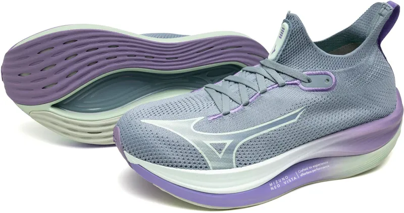 Mizuno Neo Vista Women's Road Running Shoe in Citadel/Bay/Paisley Purple -5