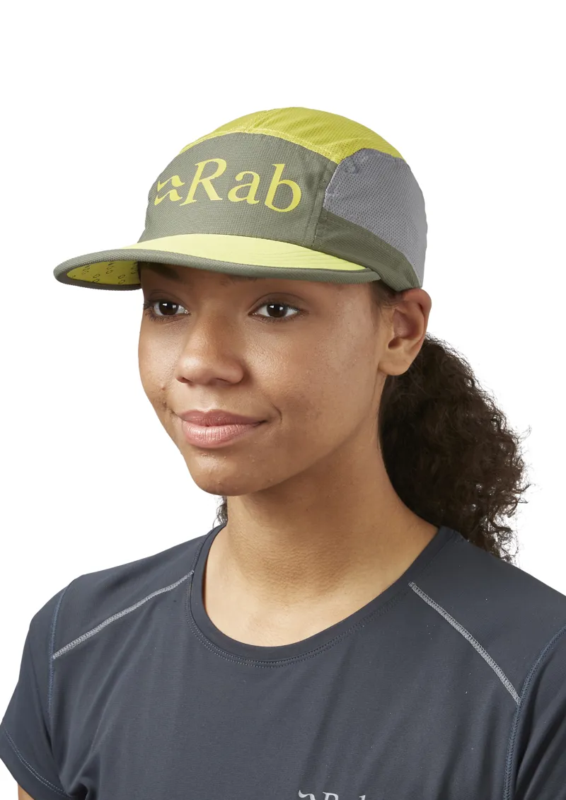 Rab Momentum 5 Panel Cap in Army/Zest-1