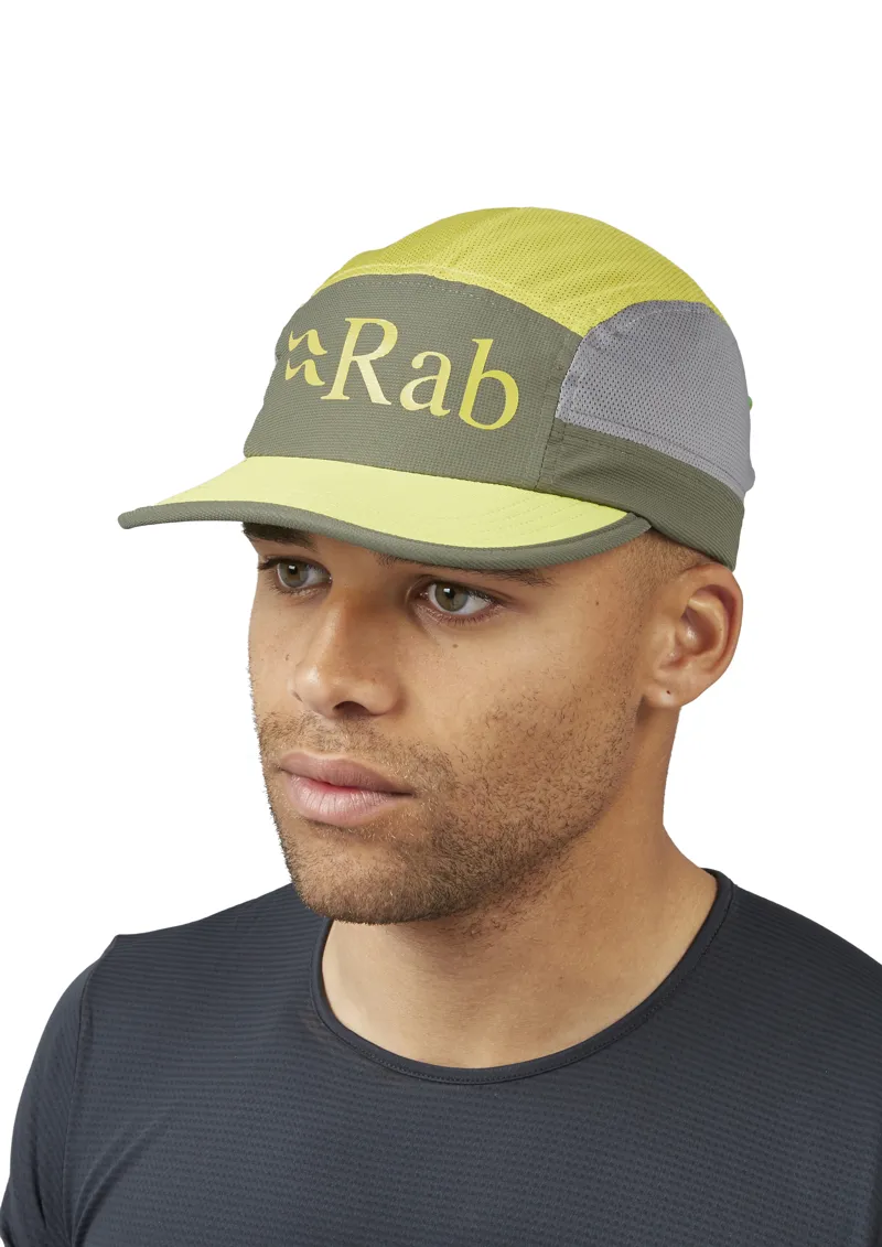 Rab Momentum 5 Panel Cap in Army/Zest-2