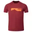 OMM Bearing Men's S/S Running T-Shirt in Dark Red Mountain