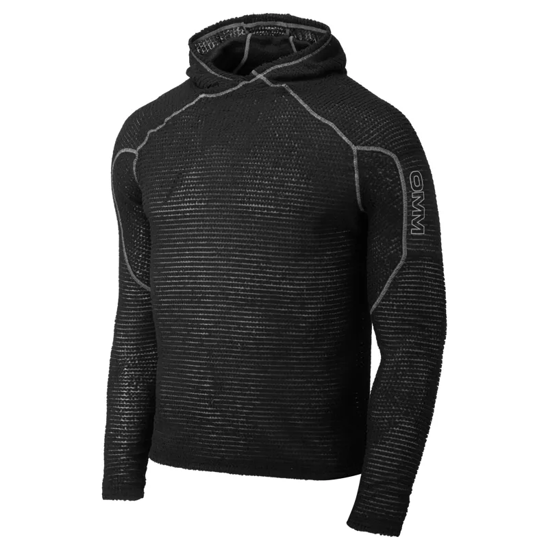 OMM Core Hoodie Men's Thermal Running Top in Black-2