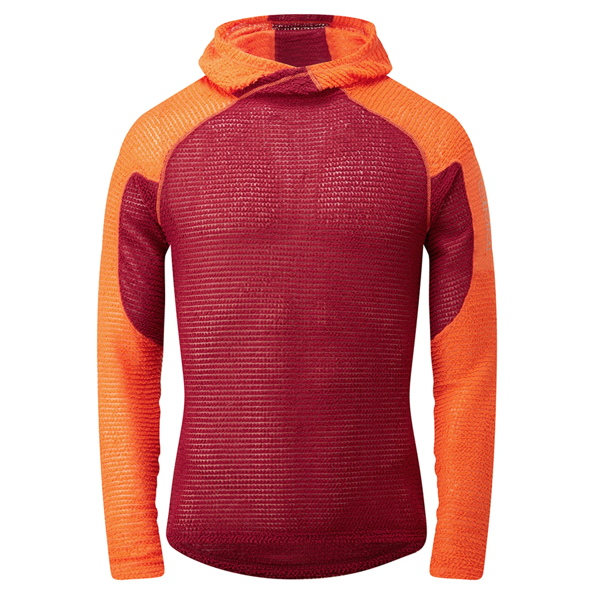 OMM Core Hoodie Men's Thermal Running Top Dark Red/Orange