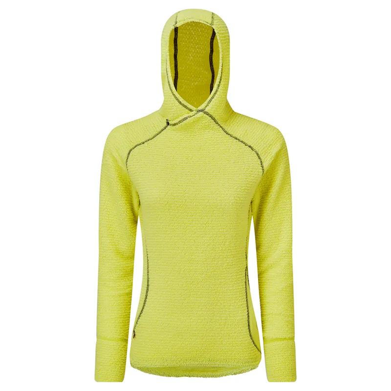 OMM Core+ Hoodie Women's Thermal Top in Yellow-1