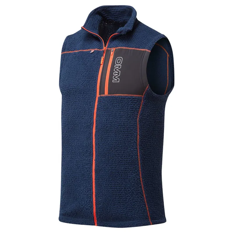 OMM Core Zipped Vest Men's Mid Layer in Navy-1
