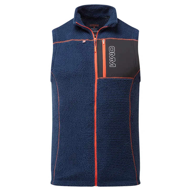OMM Core Zipped Vest Men's Mid Layer in Navy