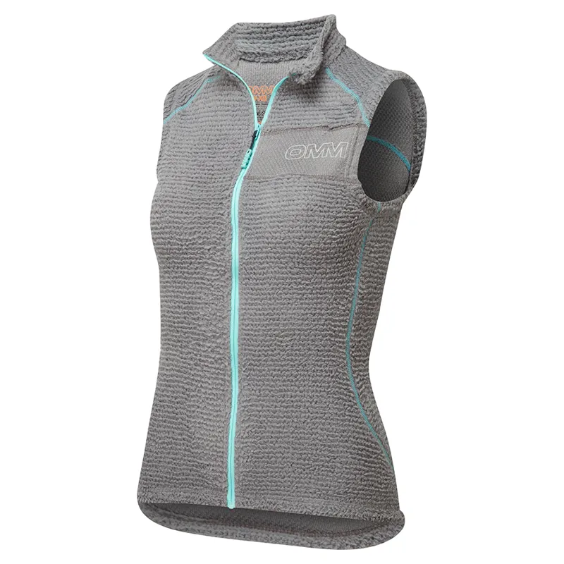 OMM Core Zipped Vest Women's Mid Layer in Grey-1