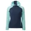 OMM Core+ Hoodie Women's Thermal Top in Navy/Aqua