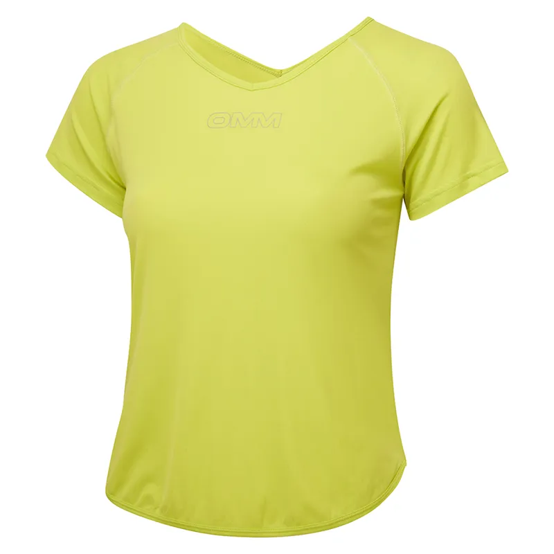 OMM Nitro Tee S/S Women's Running T-Shirt in Yellow-1