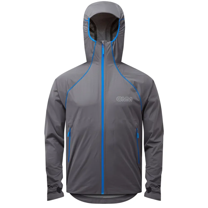 OMM Kamleika Men's Waterproof Running Jacket in Grey-1