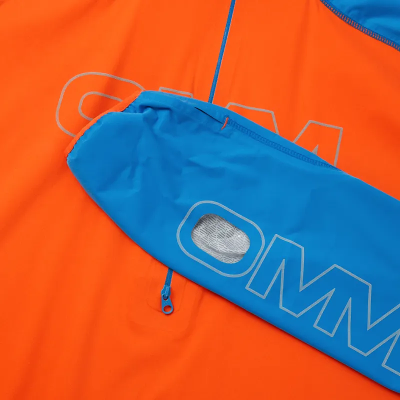 OMM Kamleika Smock Men's Waterproof Running Jacket in Orange/Blue-2