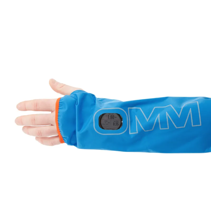 OMM Kamleika Smock Men's Waterproof Running Jacket in Orange/Blue-3