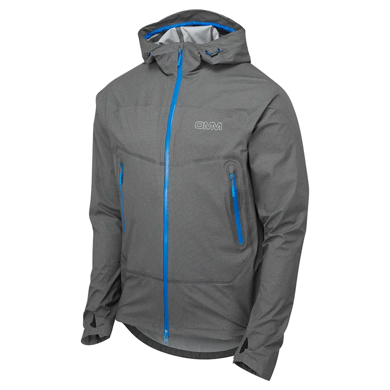 OMM Aether Men's Waterproof Running Jacket in Grey-2