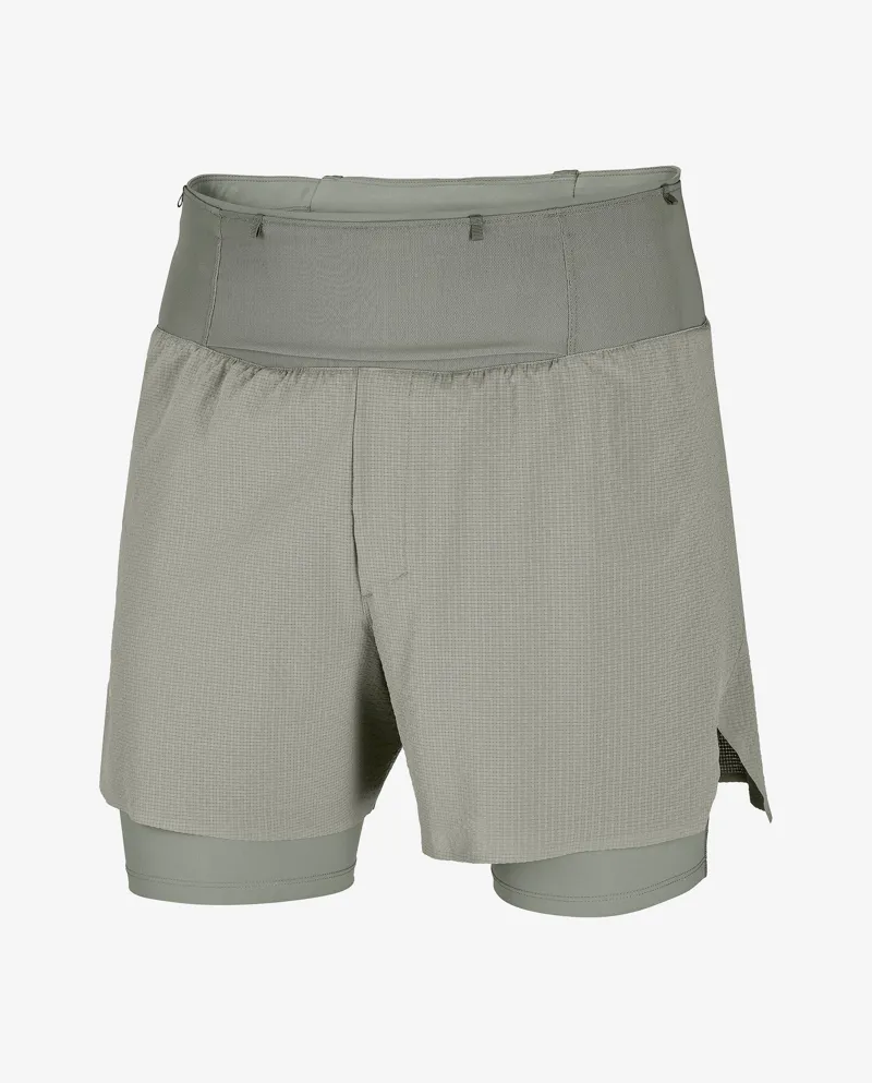 Salomon Sense Aero 2in1 5 inch Men's Trail Running Short in Castor Grey