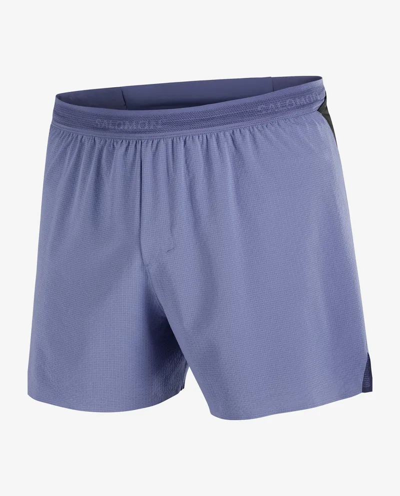 Salomon Sense Aero Stow 5 inch Men's Running Short in Clematis Blue