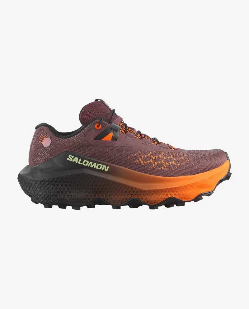 Salomon Ultra Glide 4 Women's Trail Running Shoes in Huckleberry/Black/Red Orange