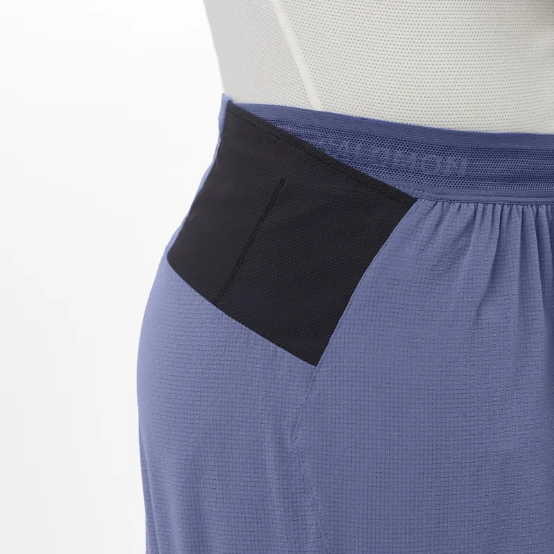 Salomon Sense Aero Stow 5 inch Men's Running Short in Clematis Blue-5