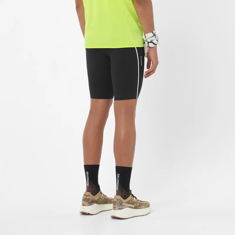 Salomon Sense Aero Men's Stow Tights 9inch in Deep Black-2