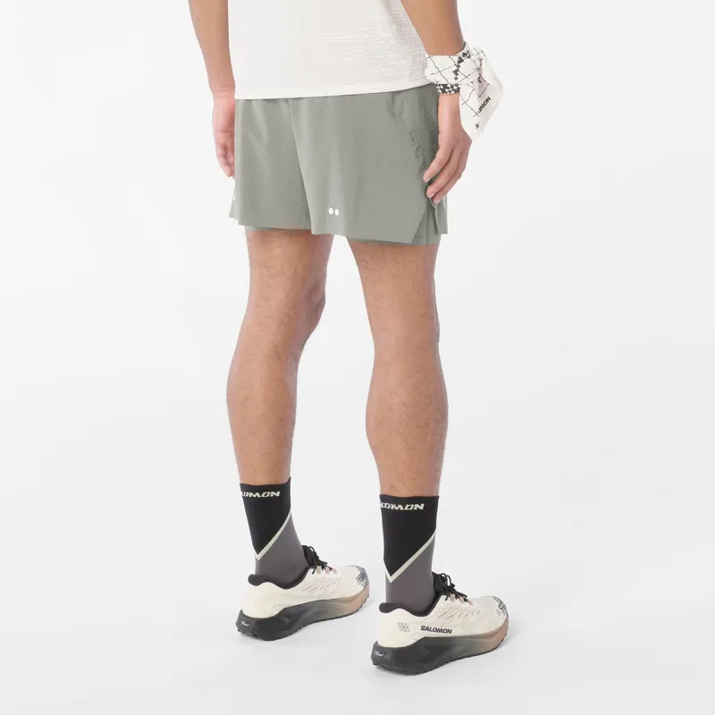 Salomon Sense Aero 2in1 5 inch Men's Trail Running Short in Castor Grey-3