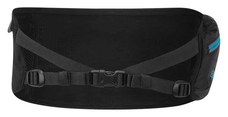 Ronhill OTM Running Belt in Black/Cyan-1