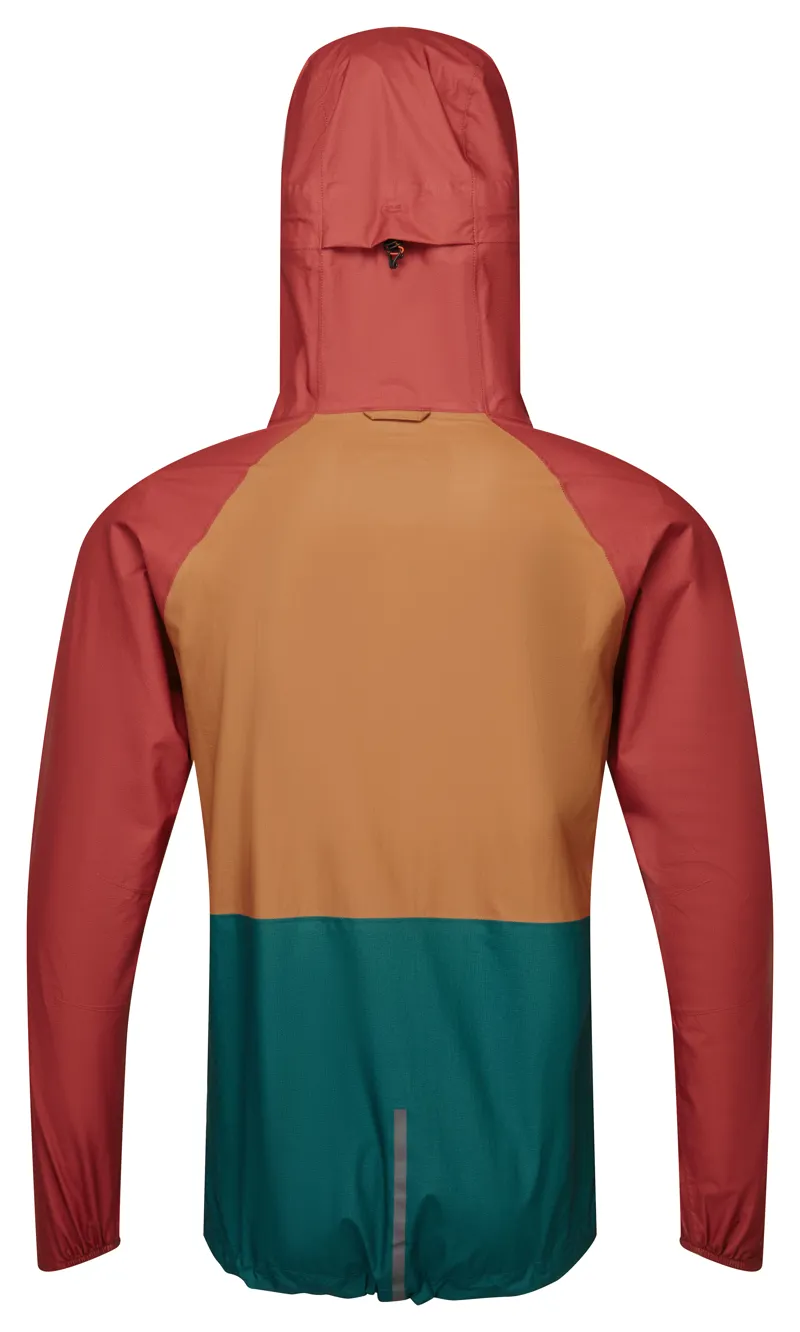 Ronhill Tech Fortify Men's Waterproof Running Jacket in Jam/Deep Lagoon/Copper-1