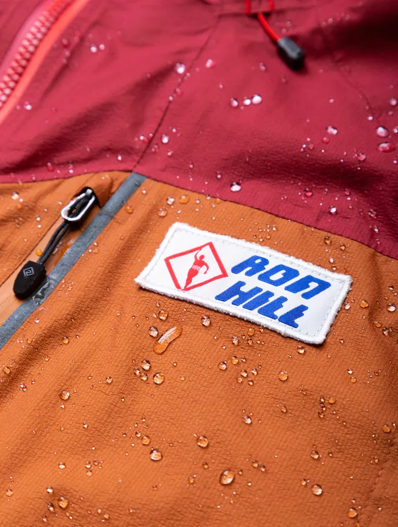Ronhill Tech Fortify Men's Waterproof Running Jacket in Jam/Deep Lagoon/Copper-2