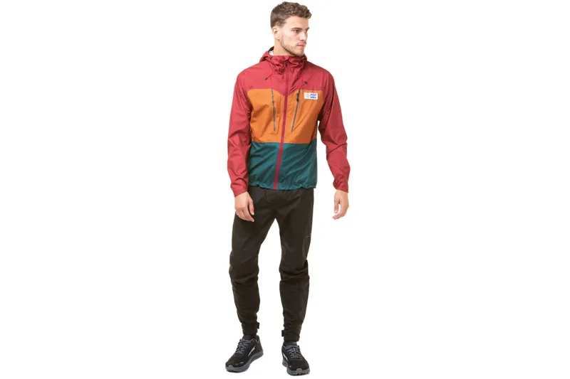 Ronhill Tech Fortify Men's Waterproof Running Jacket in Jam/Deep Lagoon/Copper-4