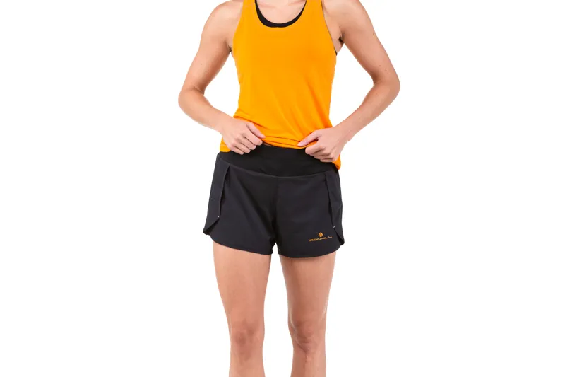 Ronhill Tech Revive Women's Running Short in Black/Spice-2