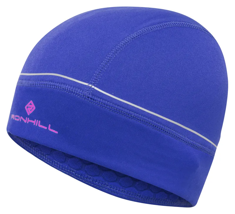 Ronhill Prism Beanie in Cobalt/Thistle